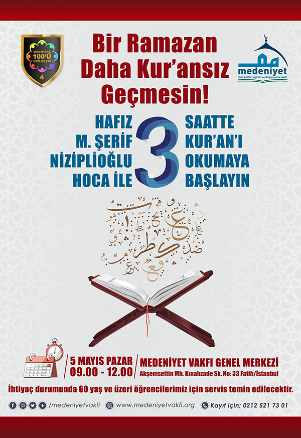 3 saatte kuran