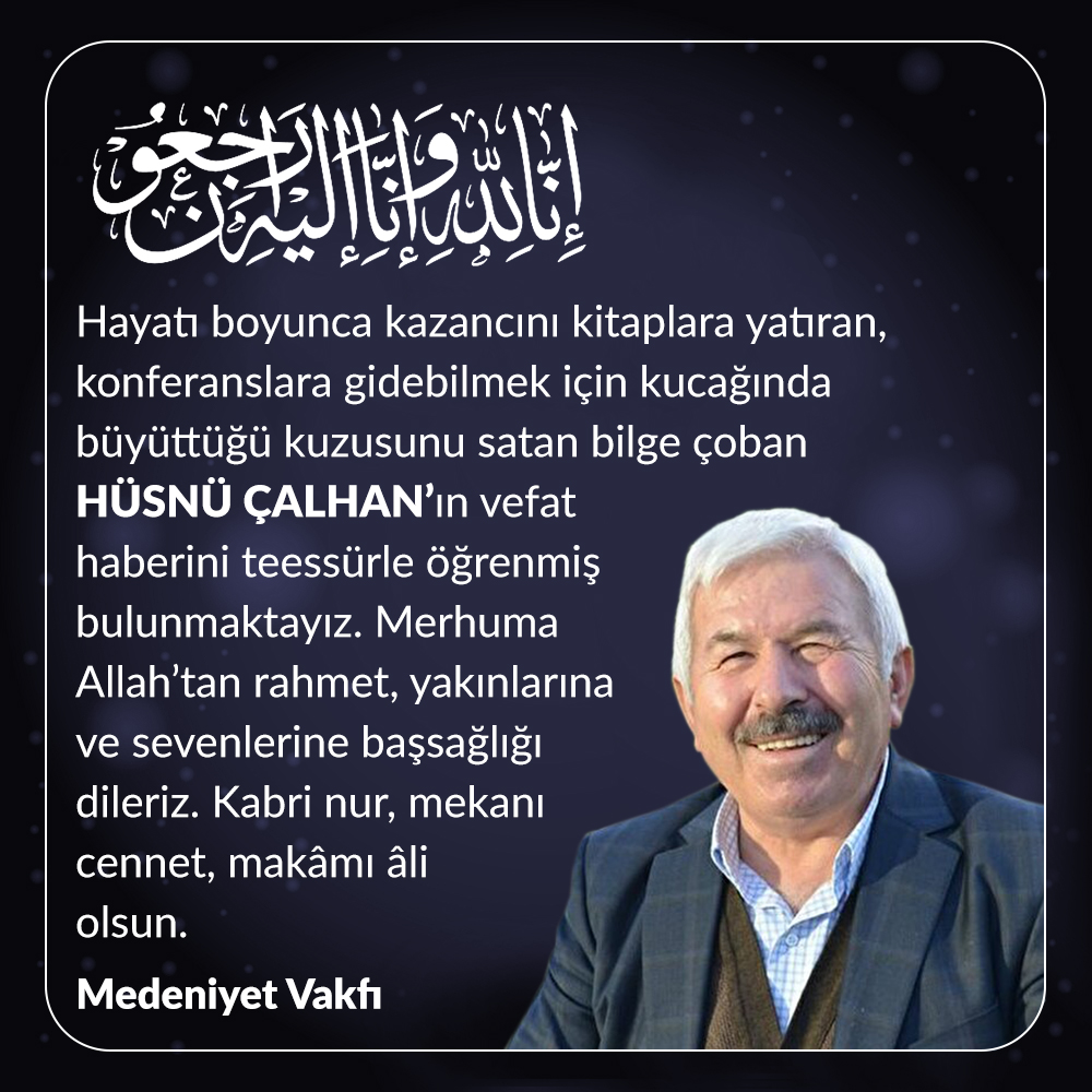 HÜSNÜ ÇALHAN VEFAT 2