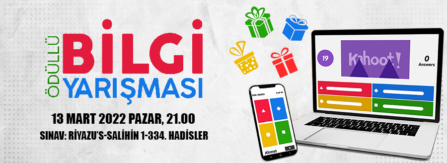 RİYAZUS SALİHİN BİLGİ YARIŞMASI AFİŞİ 1