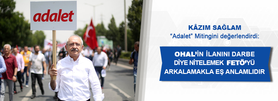 adalet mitingi