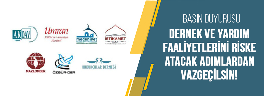 dernek ve yardım faaliyetleri basın