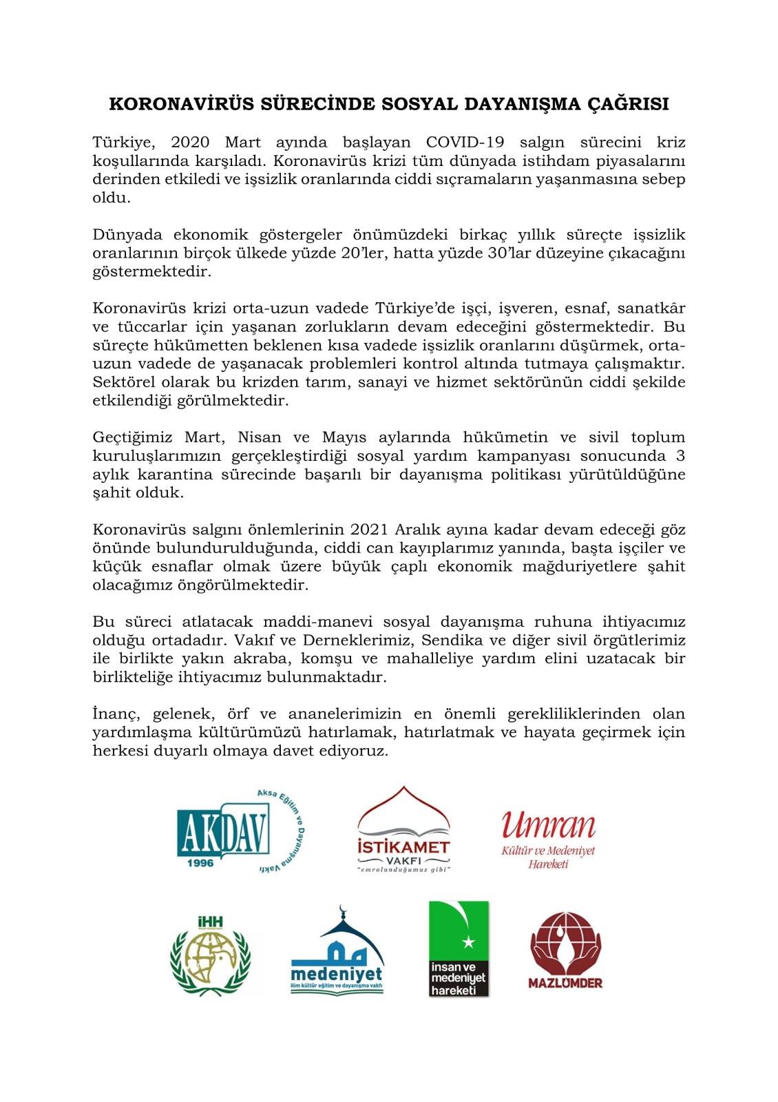 sosyal dayanisma cagrisi 2