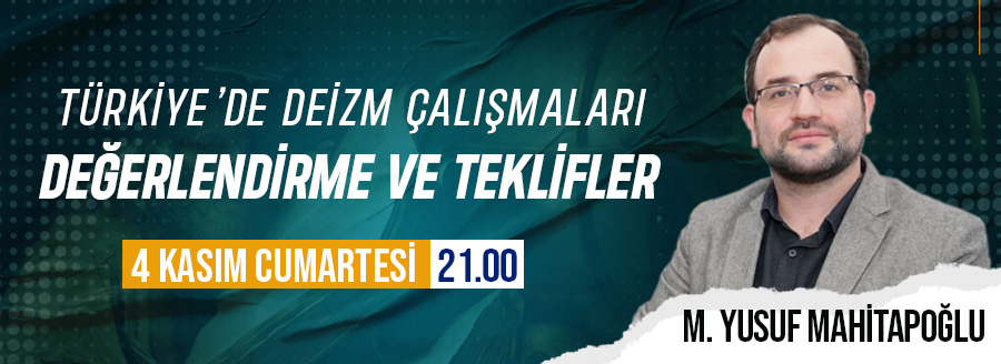türkiyede deizm çalışmaları mahmut yusuf mahitapoğlu