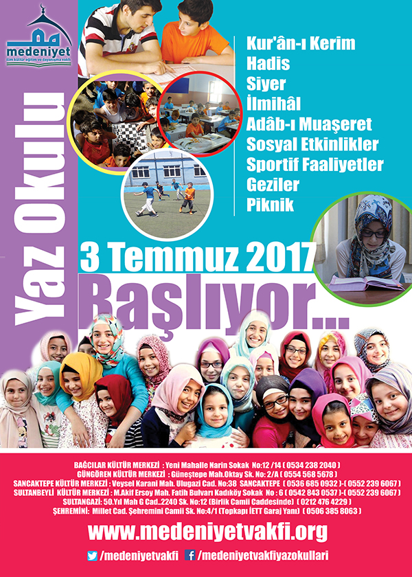 yaz okulu afis 2017