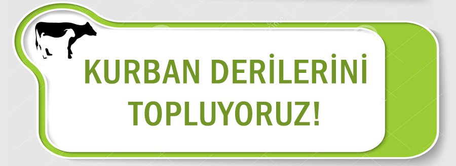 KURBAN DERİLERİNİ TOPLUYORUZ!