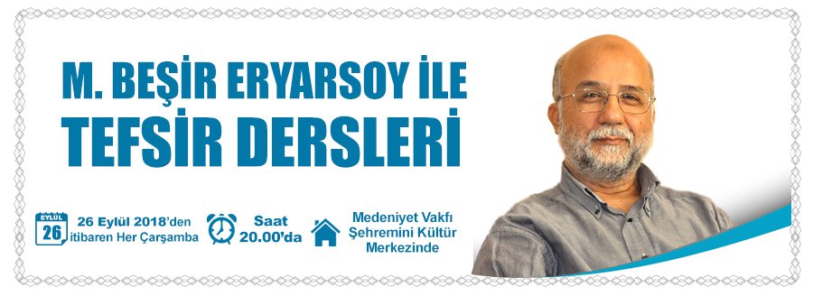 TEFSİR DERSLERİ BAŞLIYOR