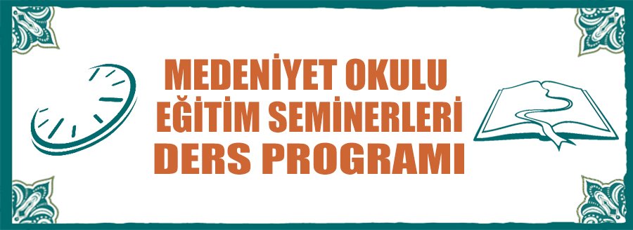 EĞİTİM SEMİNERLERİ DERS PROGRAMI