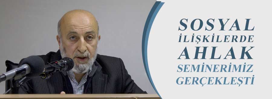 SOSYAL İLİŞKİLERDE AHLAK