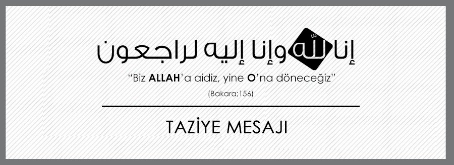 TAZİYE MESAJI