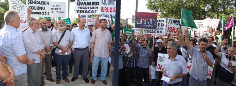 SİYONİST İSRAİL PROTESTO EDİLDİ