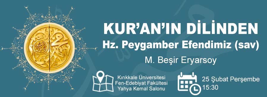 KUR'AN'IN DİLİNDEN HZ. PEYGAMBER
